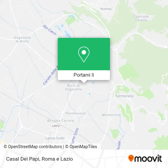 Mappa Casal Dei Papi