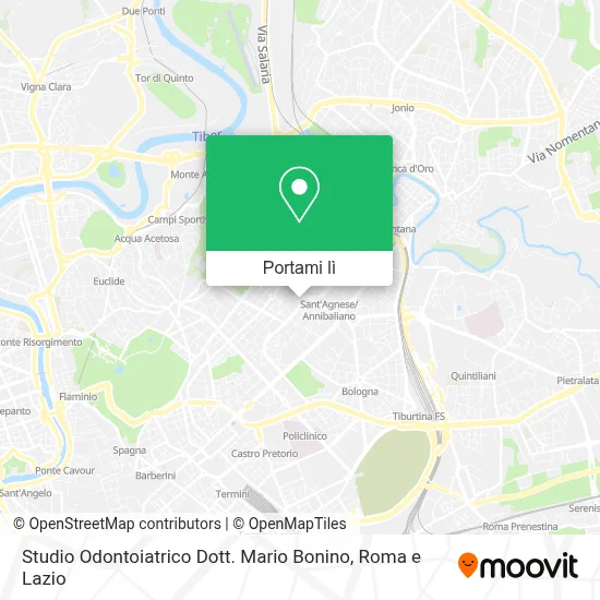 Mappa Studio Odontoiatrico Dott. Mario Bonino