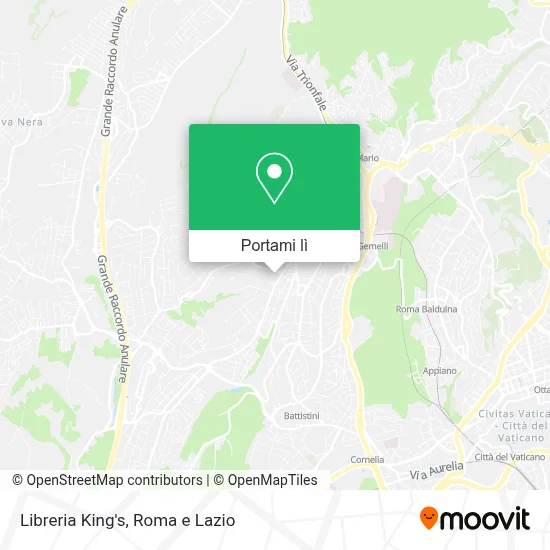 Mappa Libreria King's