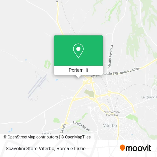 Mappa Scavolini Store Viterbo