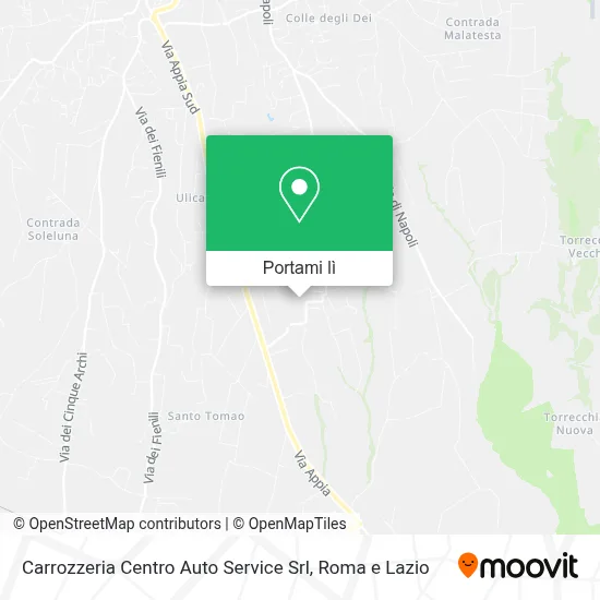 Mappa Carrozzeria Centro Auto Service Srl