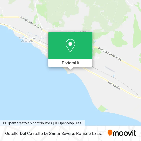 Mappa Ostello Del Castello Di Santa Severa
