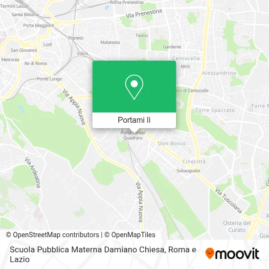 Mappa Scuola Pubblica Materna Damiano Chiesa