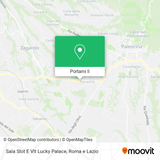 Mappa Sala Slot E Vlt Lucky Palace