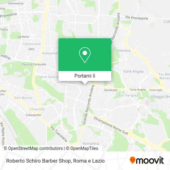 Mappa Roberto Schiro Barber Shop