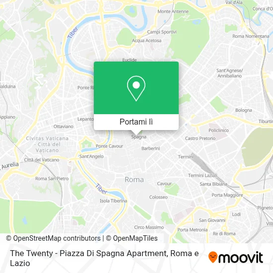 Mappa The Twenty - Piazza Di Spagna Apartment