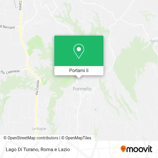Mappa Lago Di Turano