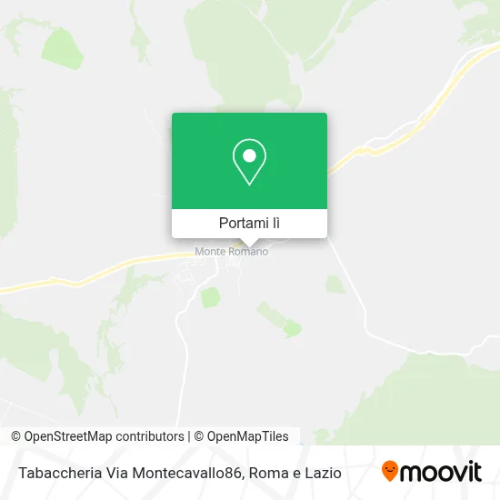 Mappa Tabaccheria Via Montecavallo86