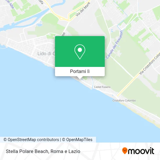 Mappa Stella Polare Beach