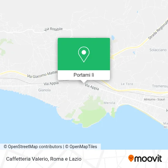 Mappa Caffetteria Valerio