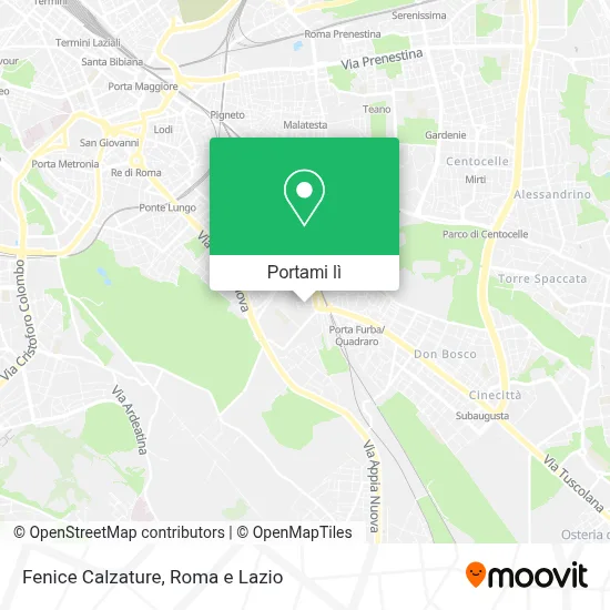 Mappa Fenice Calzature