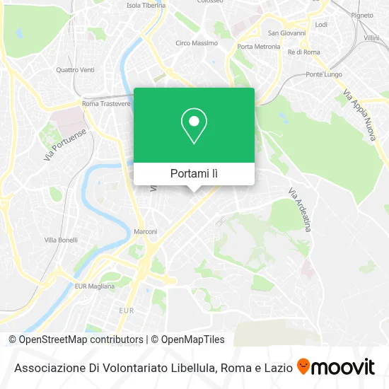 Mappa Associazione Di Volontariato Libellula