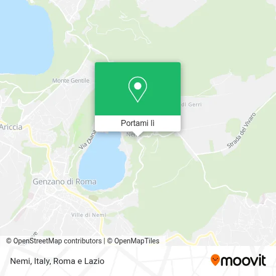 Mappa Nemi, Italy
