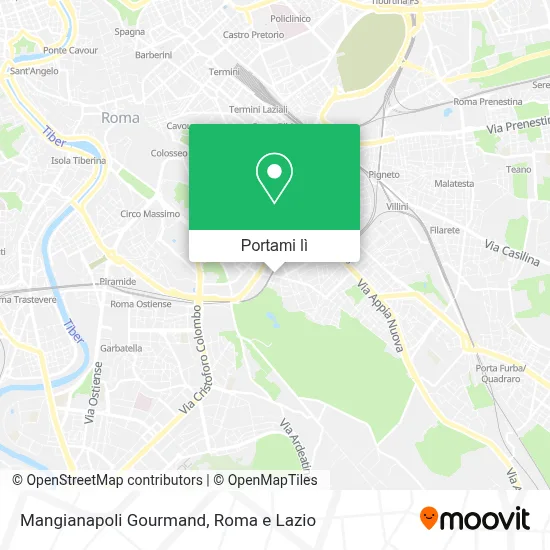 Mappa Mangianapoli Gourmand