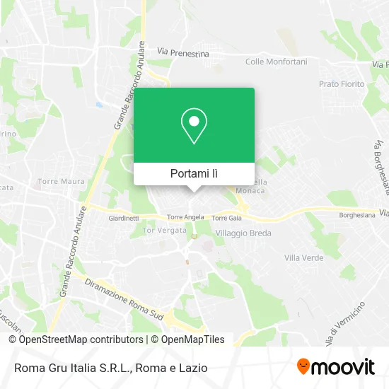 Mappa Roma Gru Italia S.R.L.