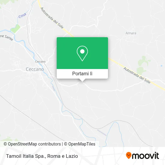 Mappa Tamoil Italia Spa.