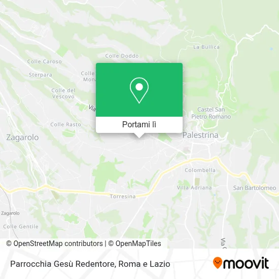 Mappa Parrocchia Gesù Redentore