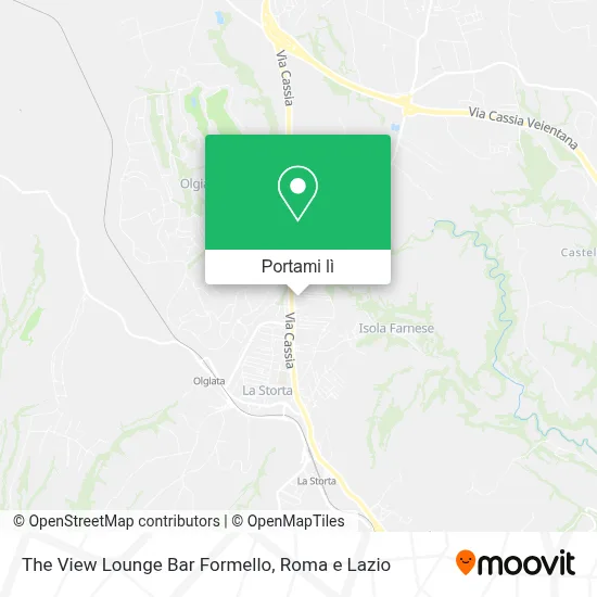 Mappa The View Lounge Bar Formello