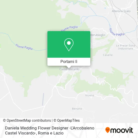 Mappa Daniela Wedding Flower Designer -L'Arcobaleno Castel Viscardo-
