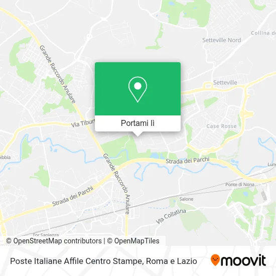 Mappa Poste Italiane Affile Centro Stampe
