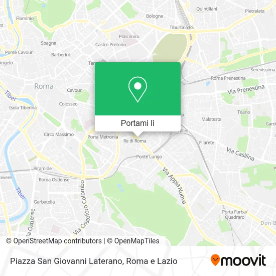Mappa Piazza San Giovanni Laterano