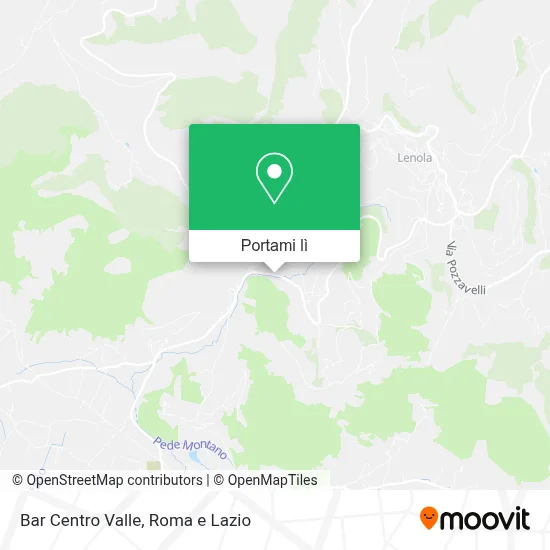 Mappa Bar Centro Valle