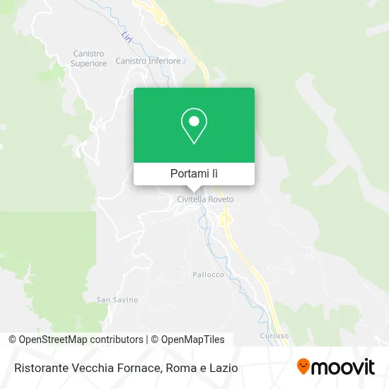Mappa Ristorante Vecchia Fornace