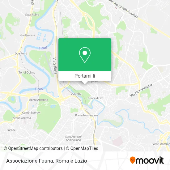 Mappa Associazione Fauna