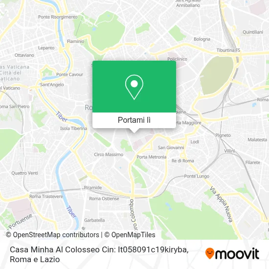 Mappa Casa Minha Al Colosseo Cin: It058091c19kiryba