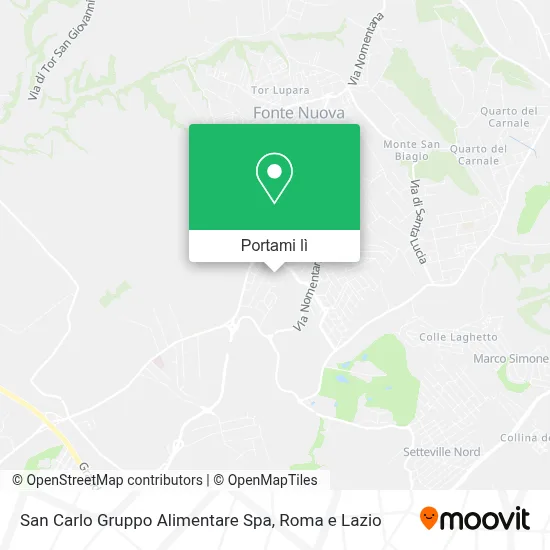 Mappa San Carlo Gruppo Alimentare Spa