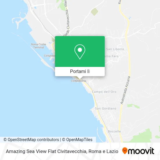Mappa Amazing Sea View Flat Civitavecchia