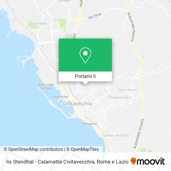 Mappa Iis Stendhal - Calamatta Civitavecchia