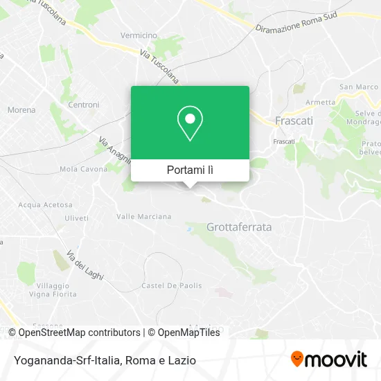 Mappa Yogananda-Srf-Italia