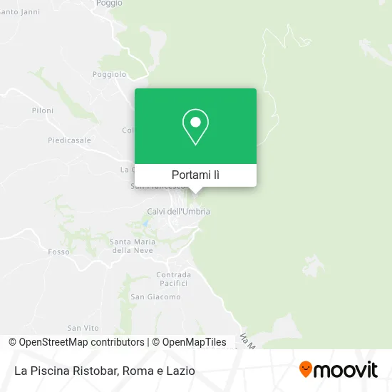 Mappa La Piscina Ristobar