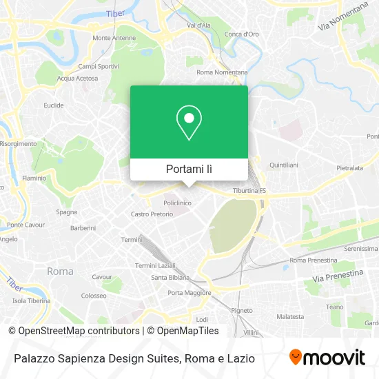 Mappa Palazzo Sapienza Design Suites