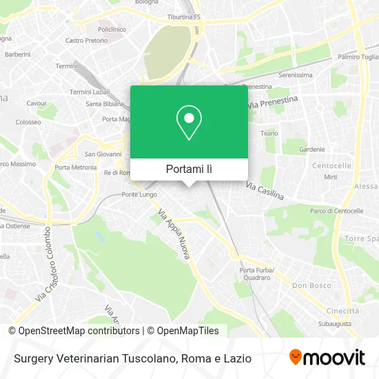 Mappa Surgery Veterinarian Tuscolano