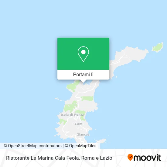 Mappa Ristorante La Marina Cala Feola