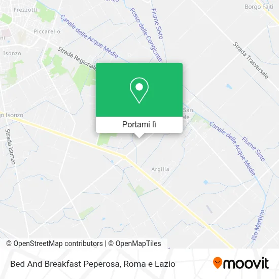 Mappa Bed And Breakfast Peperosa