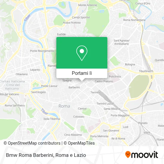 Mappa Bmw Roma Barberini