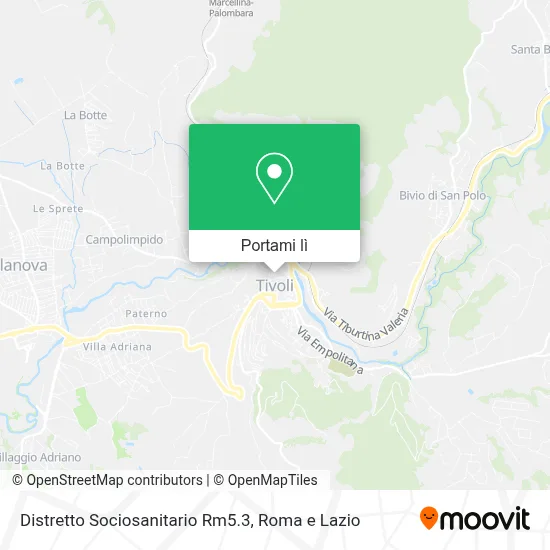 Mappa Distretto Sociosanitario Rm5.3