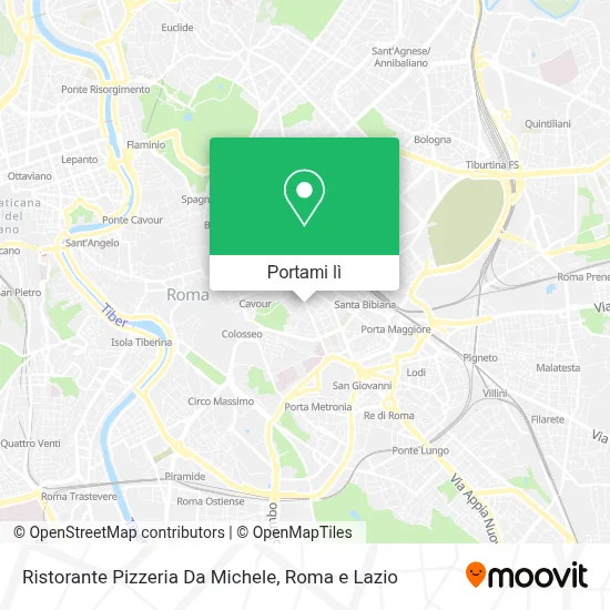 Mappa Ristorante Pizzeria Da Michele