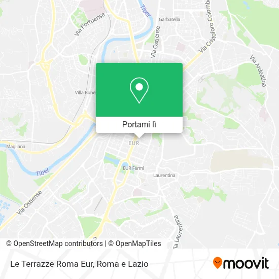 Mappa Le Terrazze Roma Eur