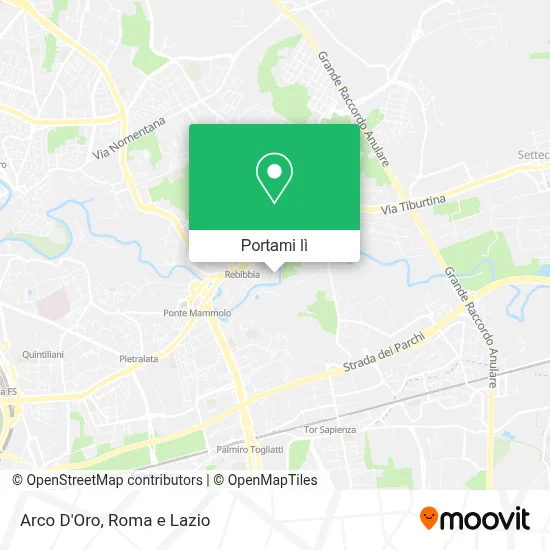 Mappa Arco D'Oro