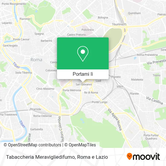 Mappa Tabaccheria Meravigliedifumo