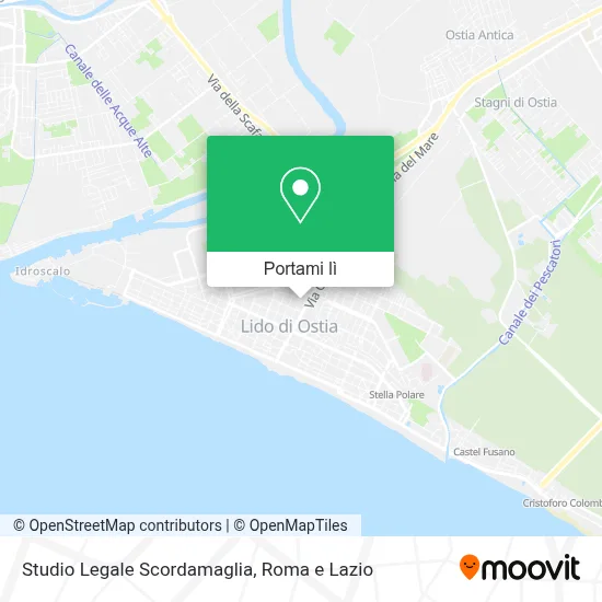 Mappa Studio Legale Scordamaglia