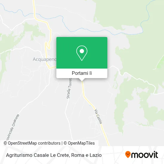 Mappa Agriturismo Casale Le Crete