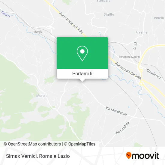 Mappa Simax Vernici