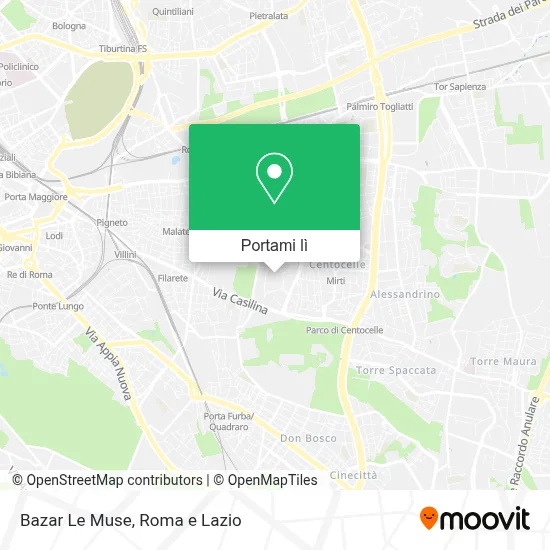 Mappa Bazar Le Muse