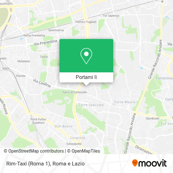 Mappa Rim-Taxi (Roma 1)