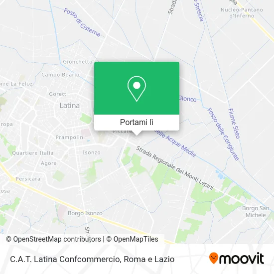 Mappa C.A.T. Latina Confcommercio